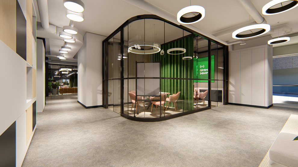Концепция интерьеров офиса телекомпании НТВ