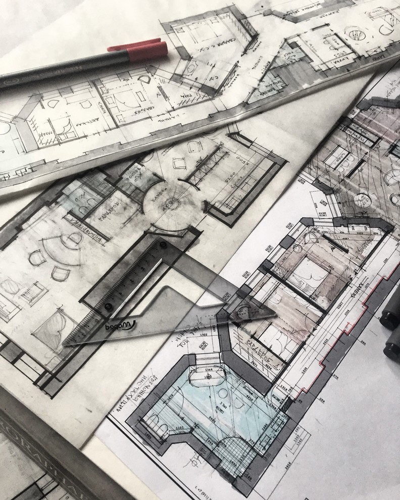 ручные эскизы в моих проектах