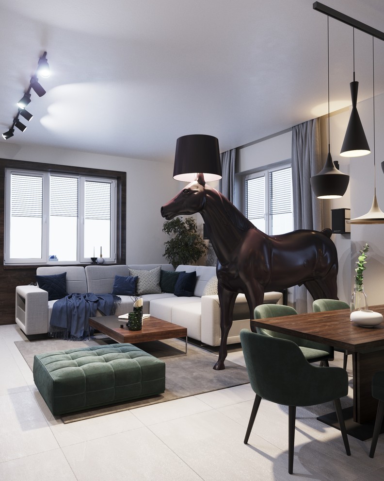 Квартира с тремя спальнями,  площадью 144 м 2