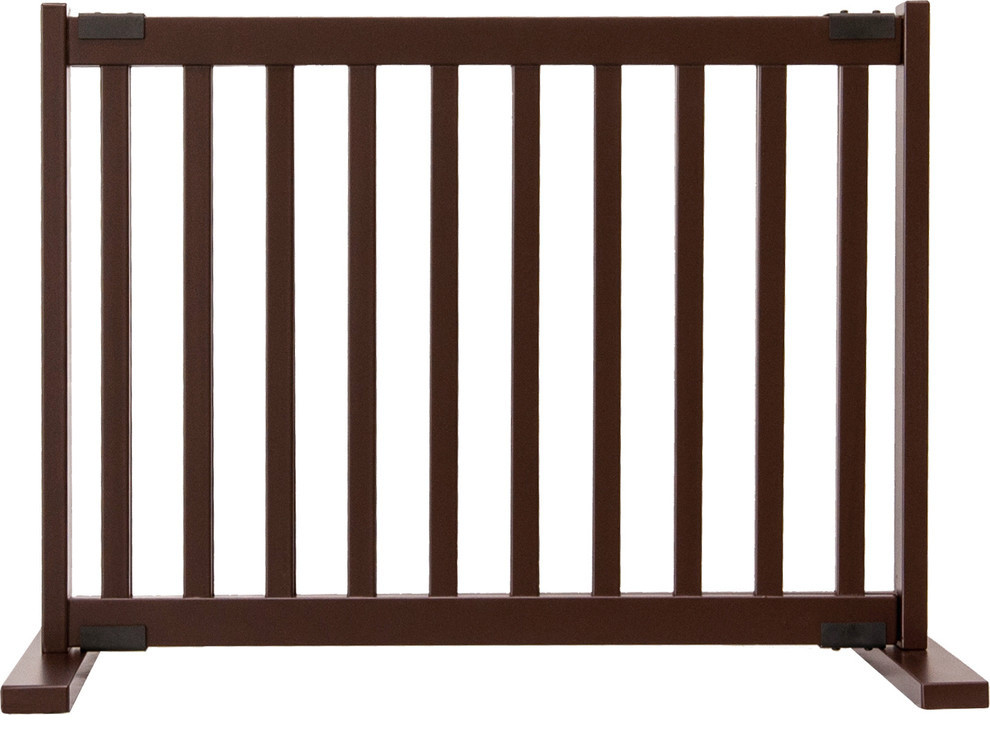 Kensington Series Solid Wood Pet Gate, Small Modern Dog Gates by Dynamic Accents Ltd. Houzz