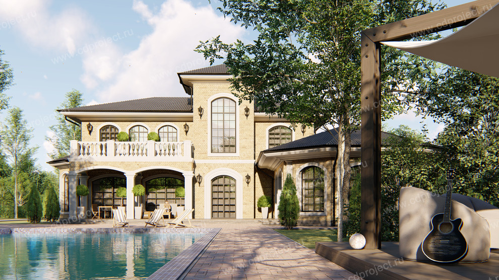 Проект загородного дома в классическом стиле