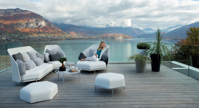 Am&eacute;nagement salon de jardin ext&eacute;rieur contemporary-deck