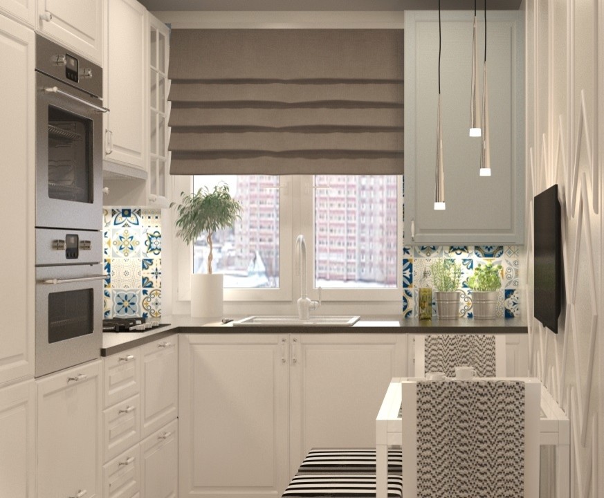 Проект кухни с прихожей