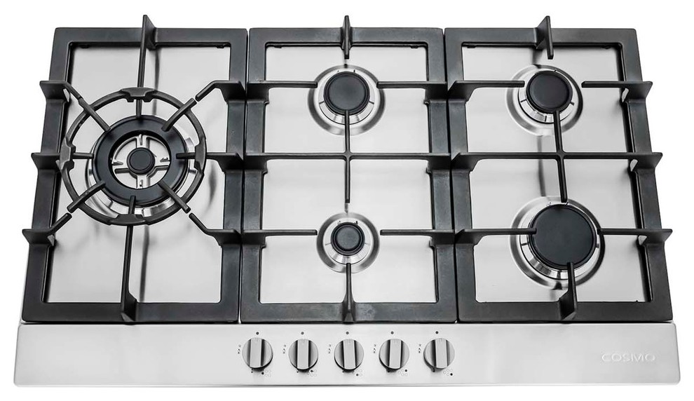 Cosmo Gas Cooktop, 30" Pro Style Stainless Steel Rangetop, 30"