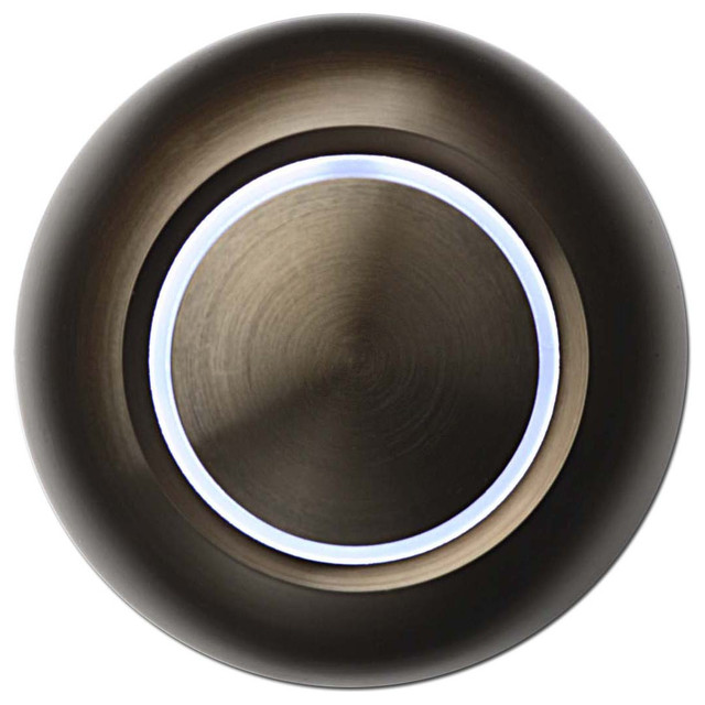 True Doorbell Button, White/Bronze