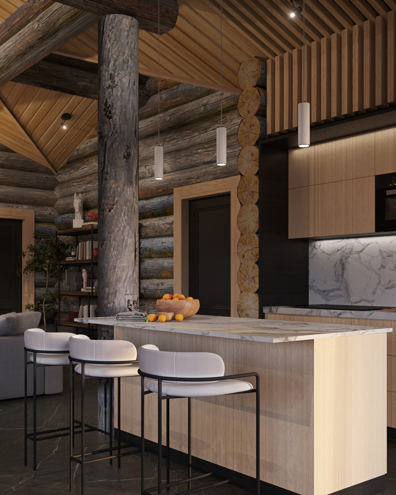 Шале интерьер