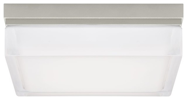 Tech Lighting Boxie Ceiling Light Satin Nickel Incandescent 120v Tech Lighting Boxie Ceiling Light Satin Nickel Incandescent 120v