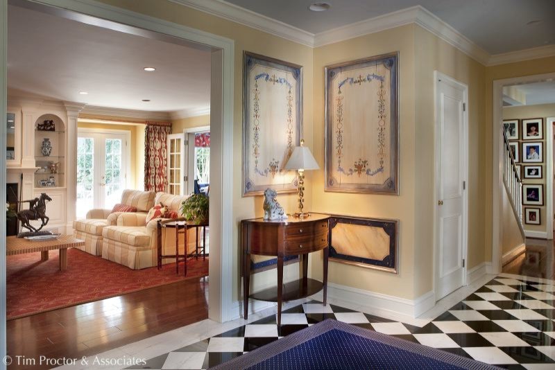 Inspiration for a transitional entryway in Philadelphia.