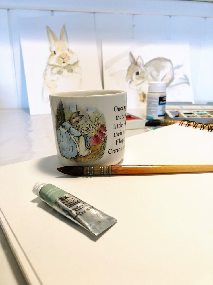 Un Univers poétique : les aquarelles Ginette & Raoul par Maison Delanoë
