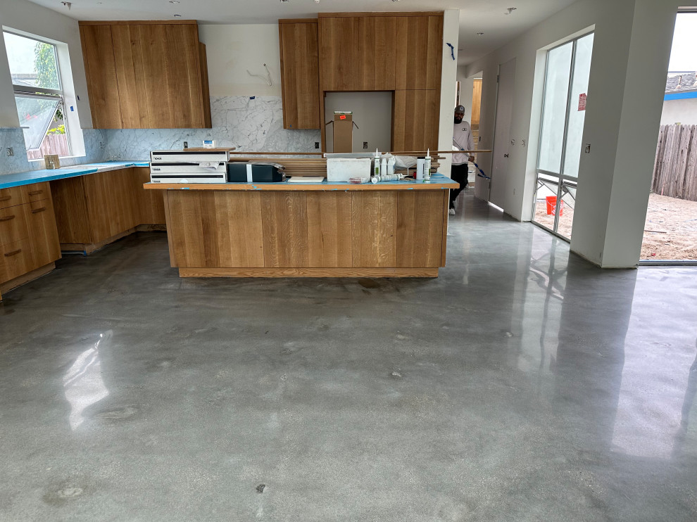 Polished concrete ,no sealer