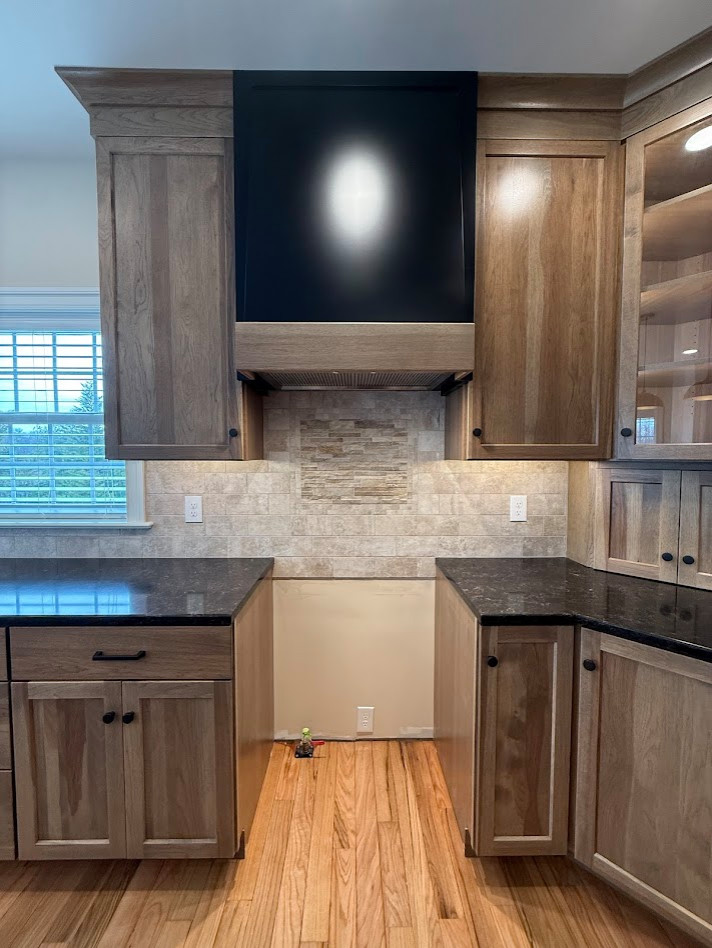 Transitional Hickory Kitchen Remodel