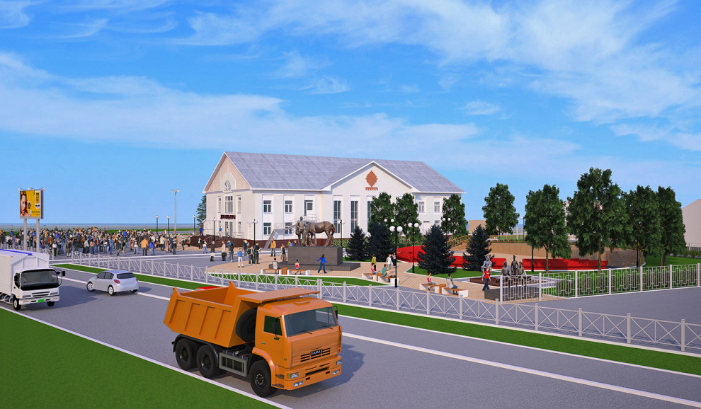 Проект благоустройства территории около Дома Культуры