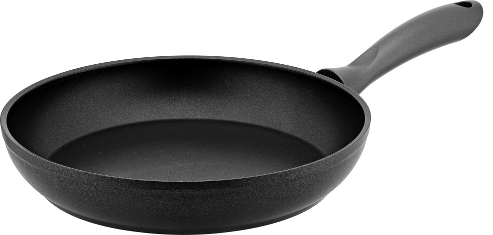 Hascevher Non Stick Aluminum Induction Compatible Frying Pan With Handle, Black