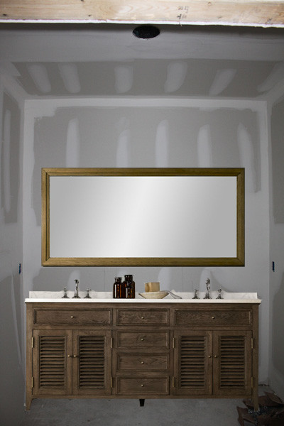 One large mirror or two individual mirrors over double vanity?