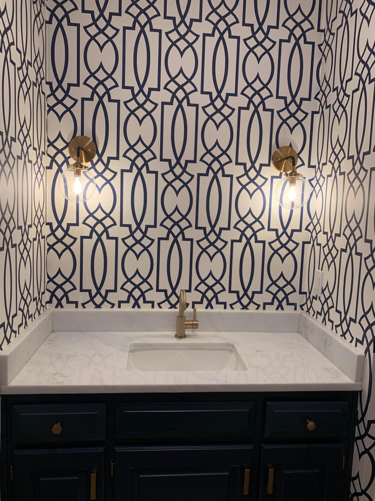 HOW I TRANSFORMED OUR BATHROOM WITH WALLPAPER  HOUSE LUST