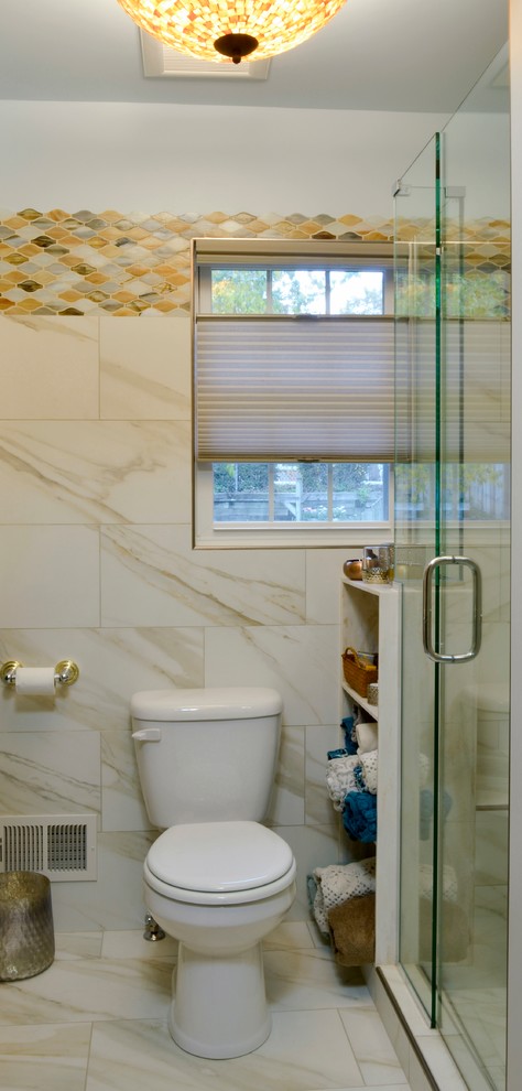 Small transitional home design photo in Grand Rapids
