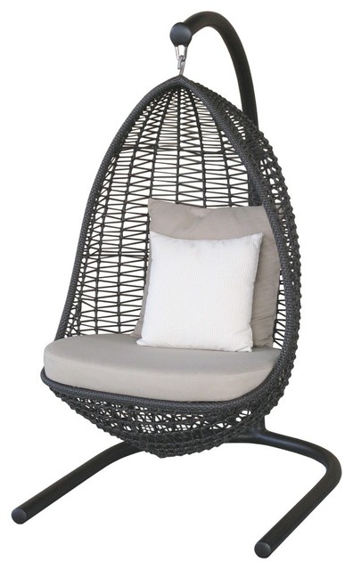 Antigua Swing With Seat Cushion, Shimmer Electra, Natural