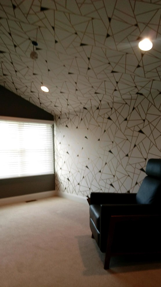Wallpaper Install: TV Room
