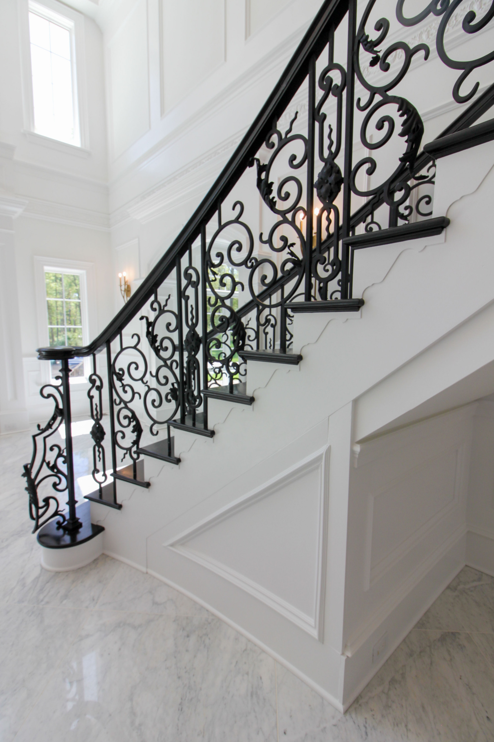 92_Grand Double Staircase in Exquisite Custom Home, Great Falls VA 22066