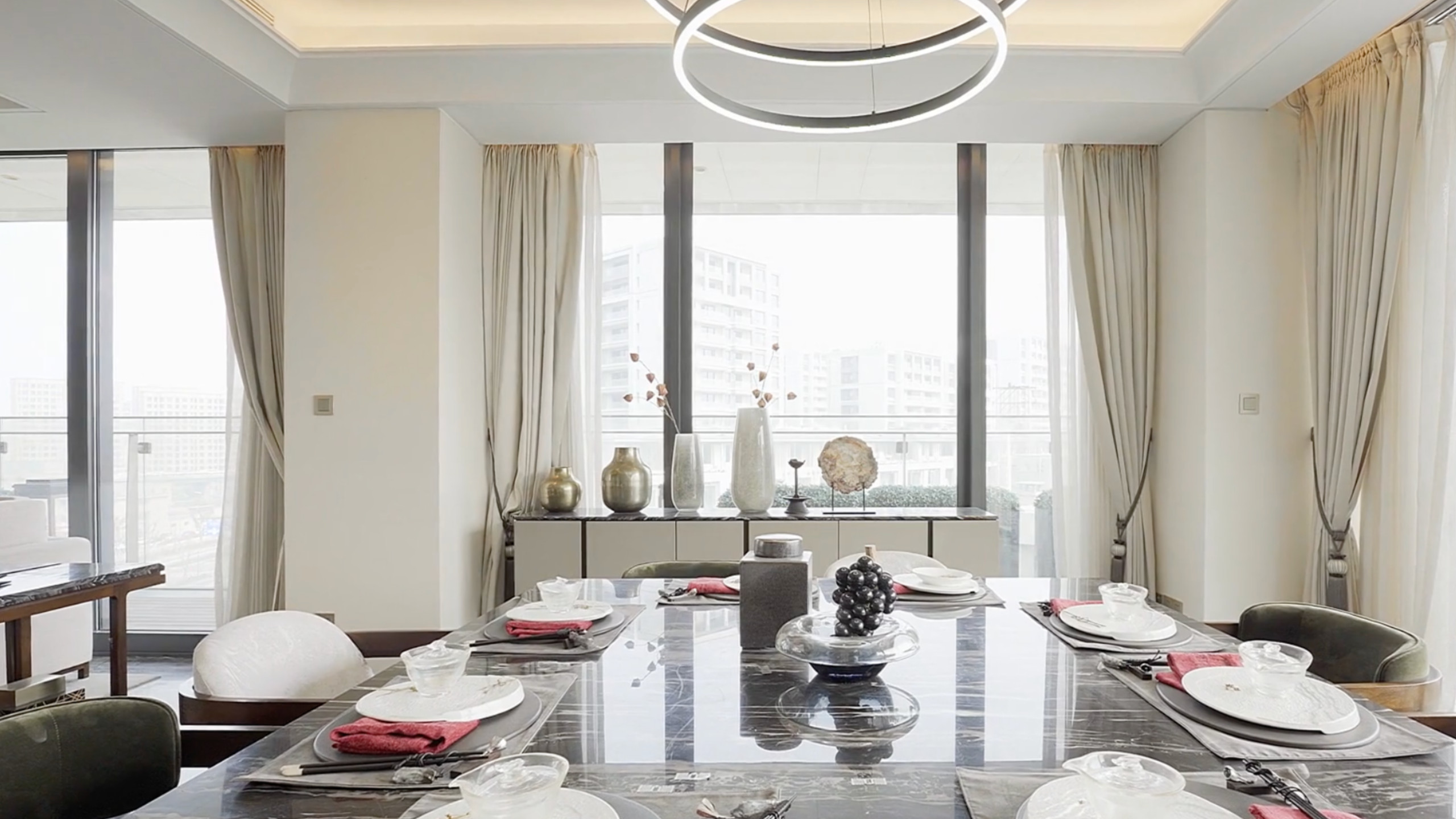 Sleek Modern Dining Room with Elegant Accents