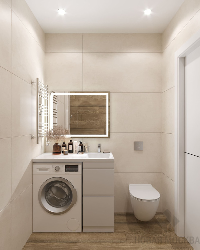 Дизайн двухкомнатной квартиры по адресу: Очаковское шоссе, 9А