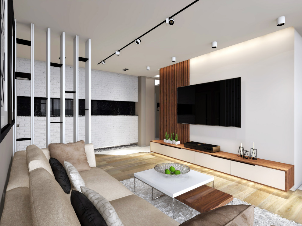 Кухня-гостиная в современном стиле