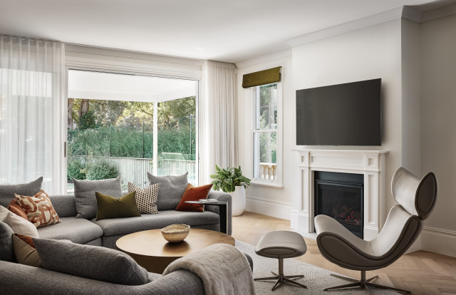Wahroonga transitional-living-room