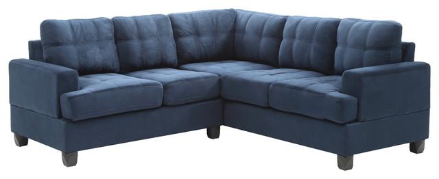 Partington Suede Sectional Transitional Sectional Sofas By