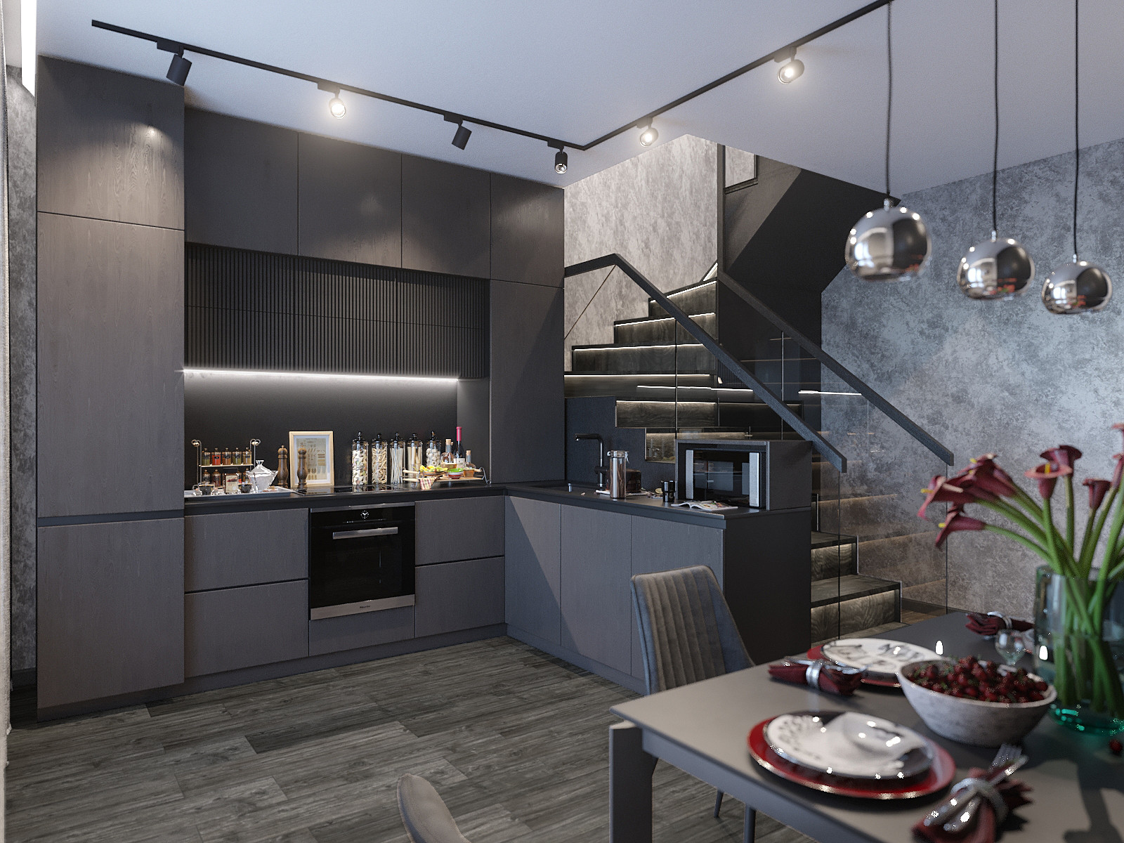 Крутейший дизайн интерьера таунхауса (дер.Кривцово)