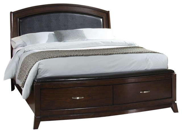 Liberty Avalon King Leather Platform Storage Bed Dark Truffle 505 Br Lkpl Liberty Avalon King Leather Platform Storage Bed Dark Truffle 505 Br Lkpl