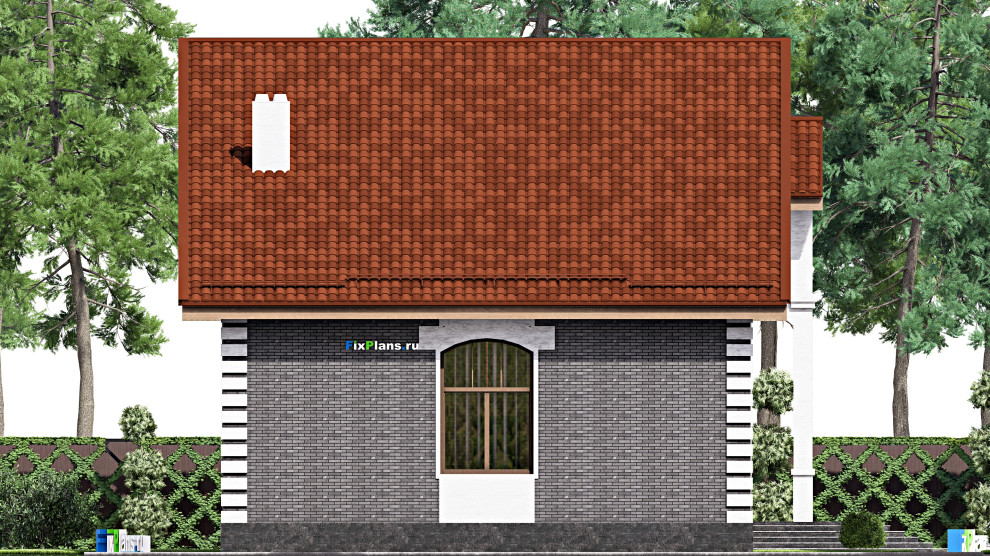 Проект одноэтажного дома 14х23м S200м2 F-17072