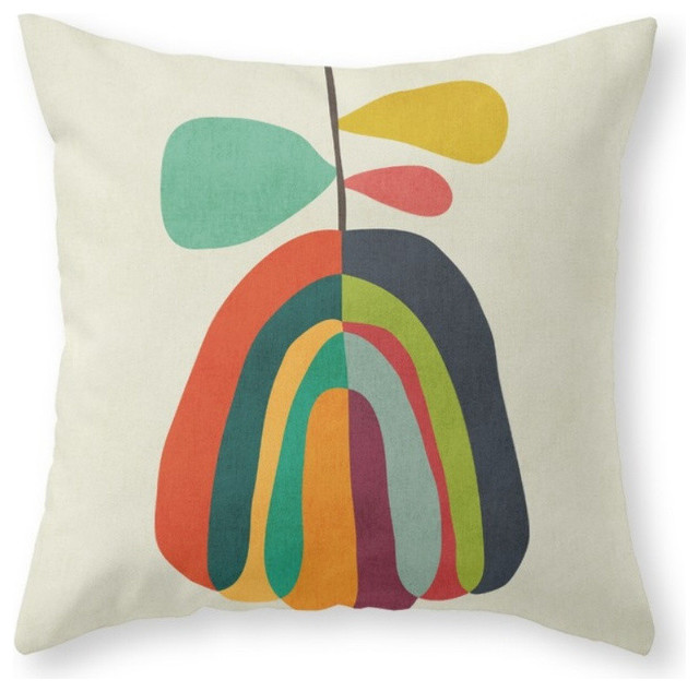 Society6 Harvest Season, Throw Pillow Midcentury Decorative Pillows