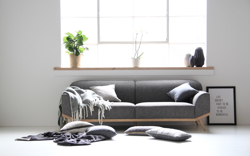Inspiration for a scandinavian living room in Melbourne.
