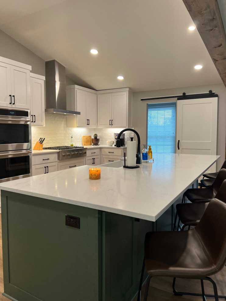 Sage Kitchen and Laundry Room