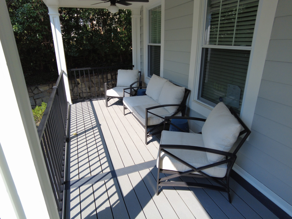 Porch decking and Railings.
