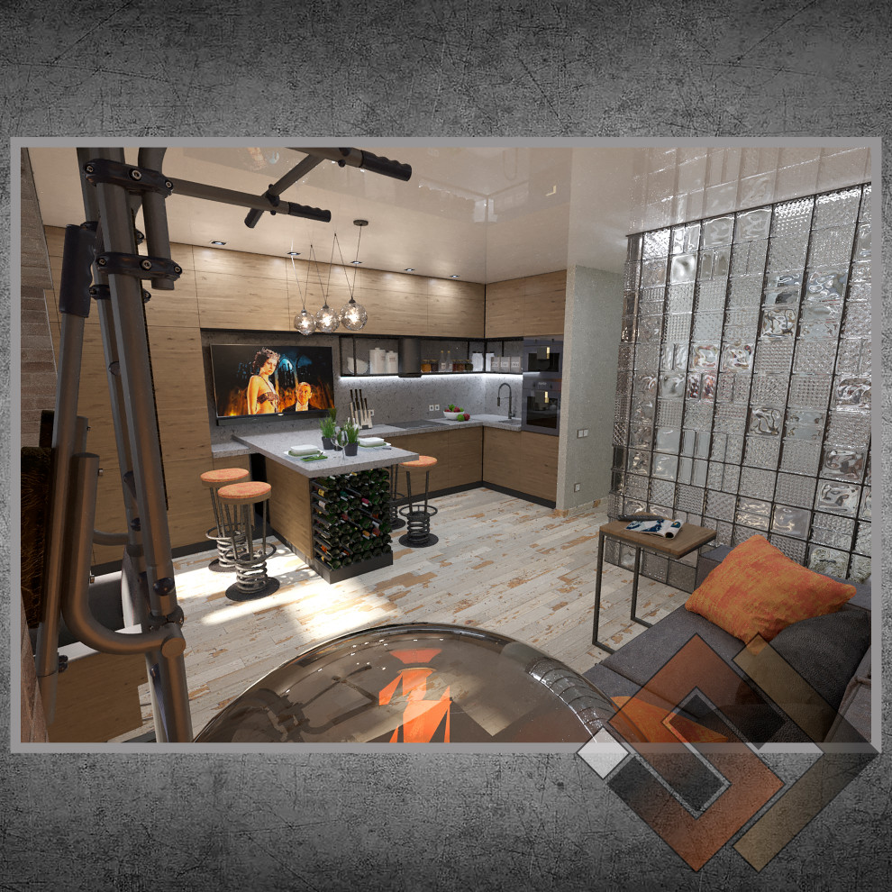 Квартира студия "Мужская берлога"