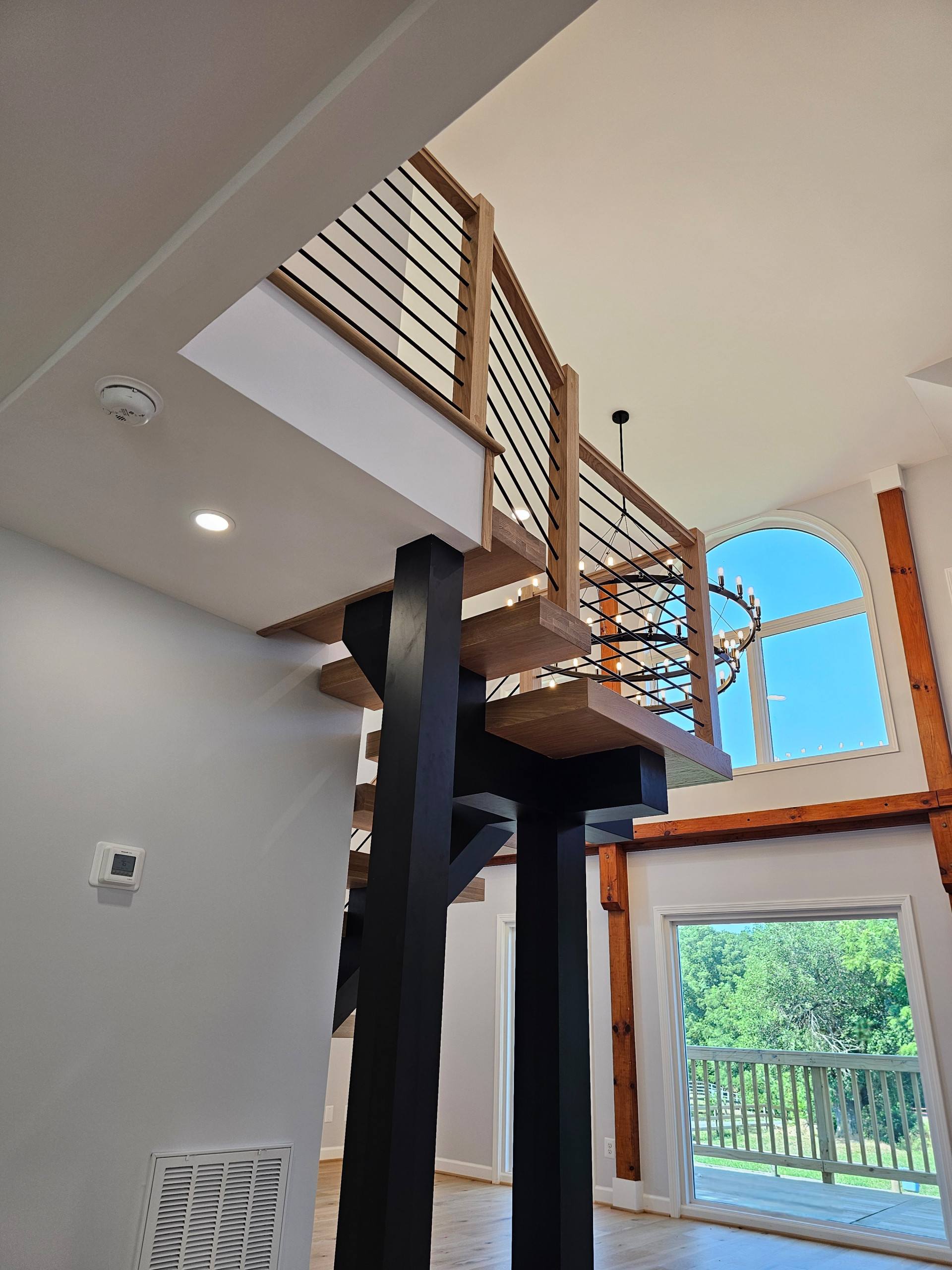 123_Modern Meets Rustic Farmhouse Staircase, Leesburg, VA 20175