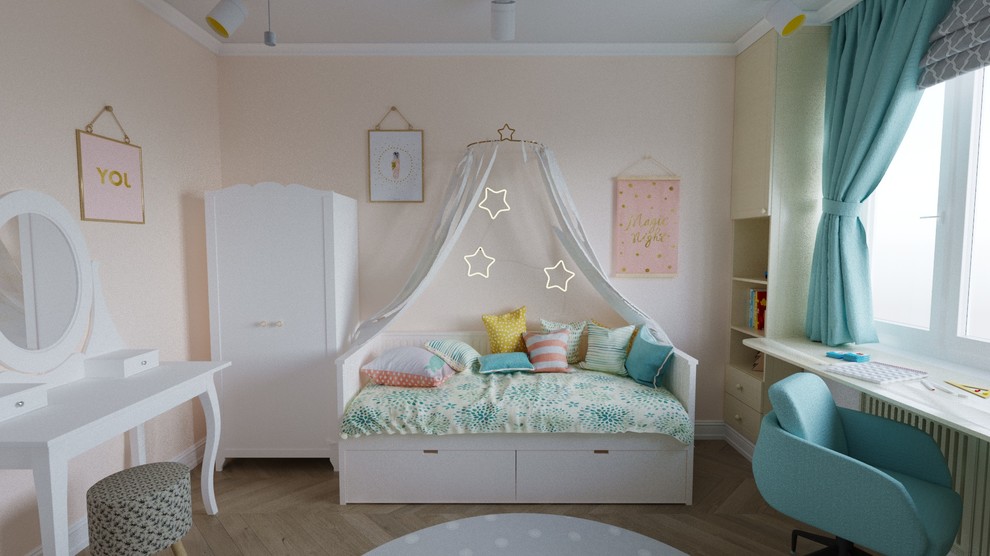 Трех-комнатная квартира для четырех человечной семьи.