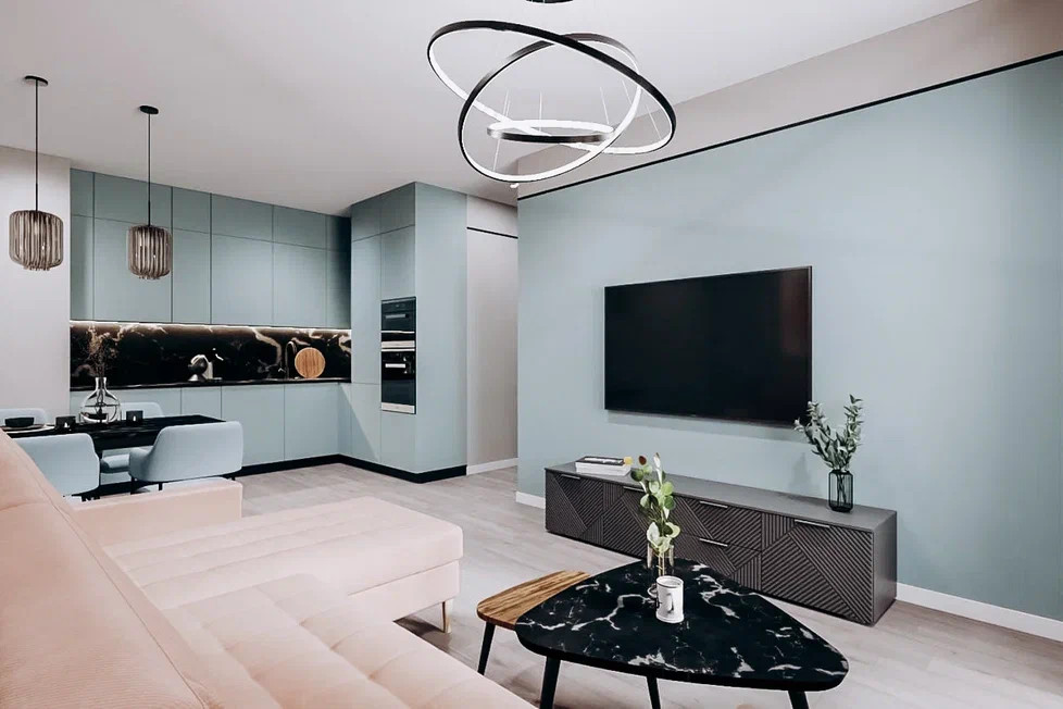 Планировка 3-х комнатной квартиры в современном стиле