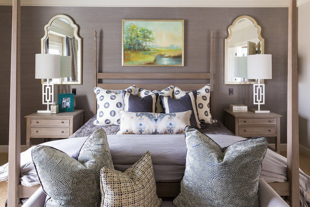 Inspiration for a traditional bedroom in Kansas City.
