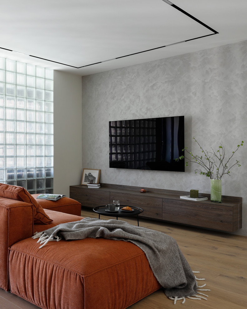 Квартира со стеклянной стеной и терраццо