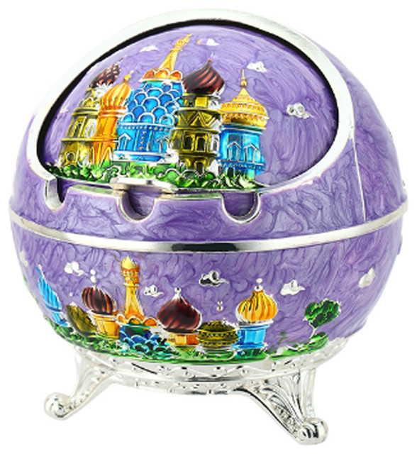 Windproof Ashtray With Lids Cigarette Ashtray For Outdoor Indoor