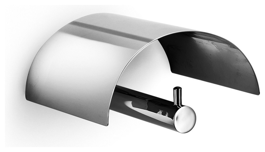 Picola 5257 Toilet Paper Holder with Lid in Polished Chrome