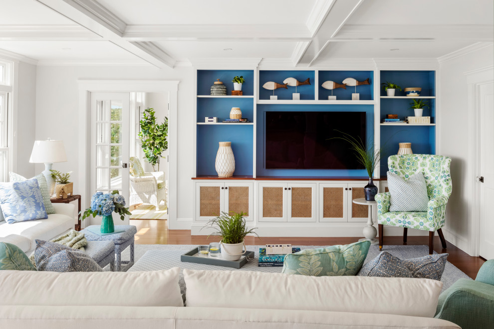 Moonbeam - Beach Style - Family Room - Boston - by Digs Design Company ...