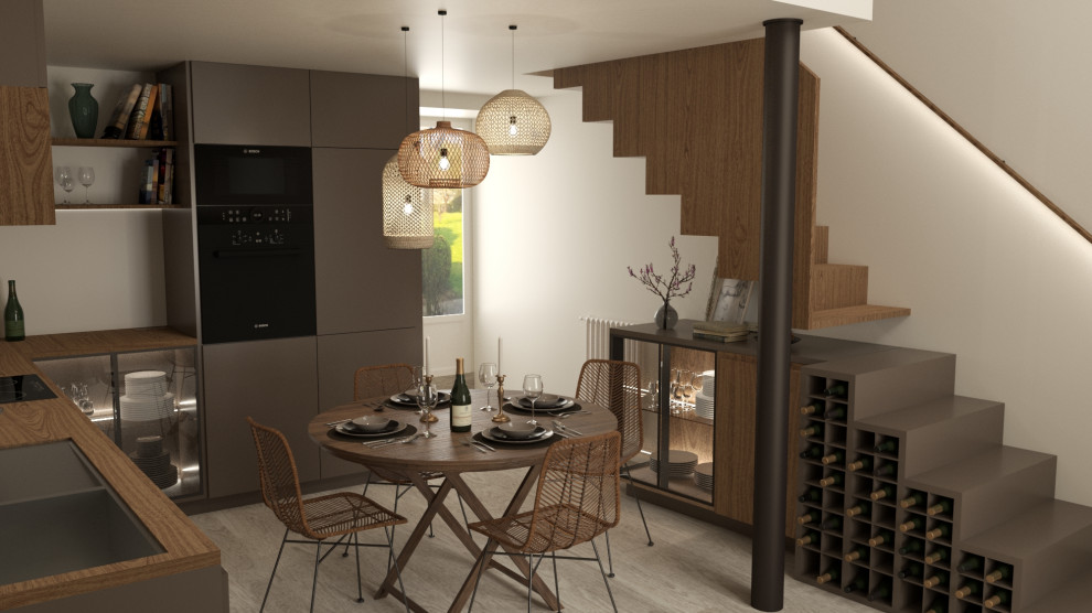 Projet (Option 1) - Cuisine/escalier - Modélisation 3D