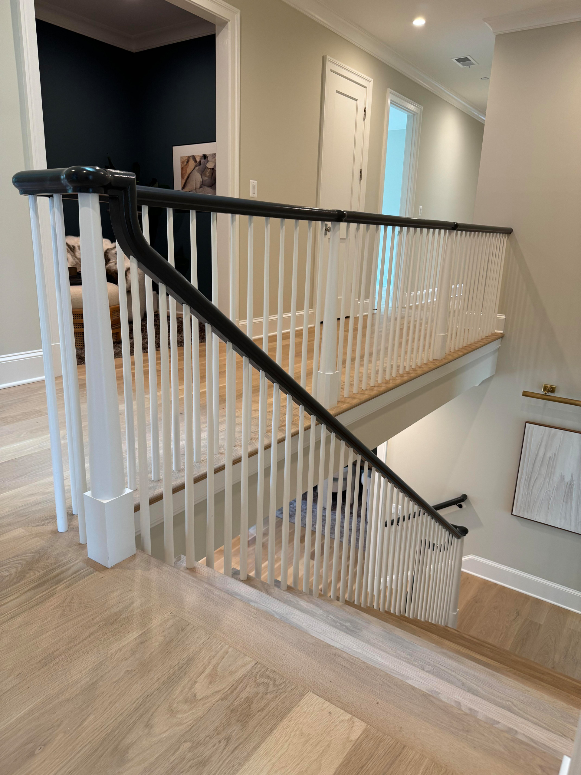 138_Elegant Double Bullnose Entry Stair, Bethesda, MD 20814
