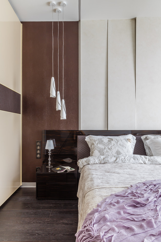 Фото спальни реализованного проекта квартиры ЖК "Адмирал".