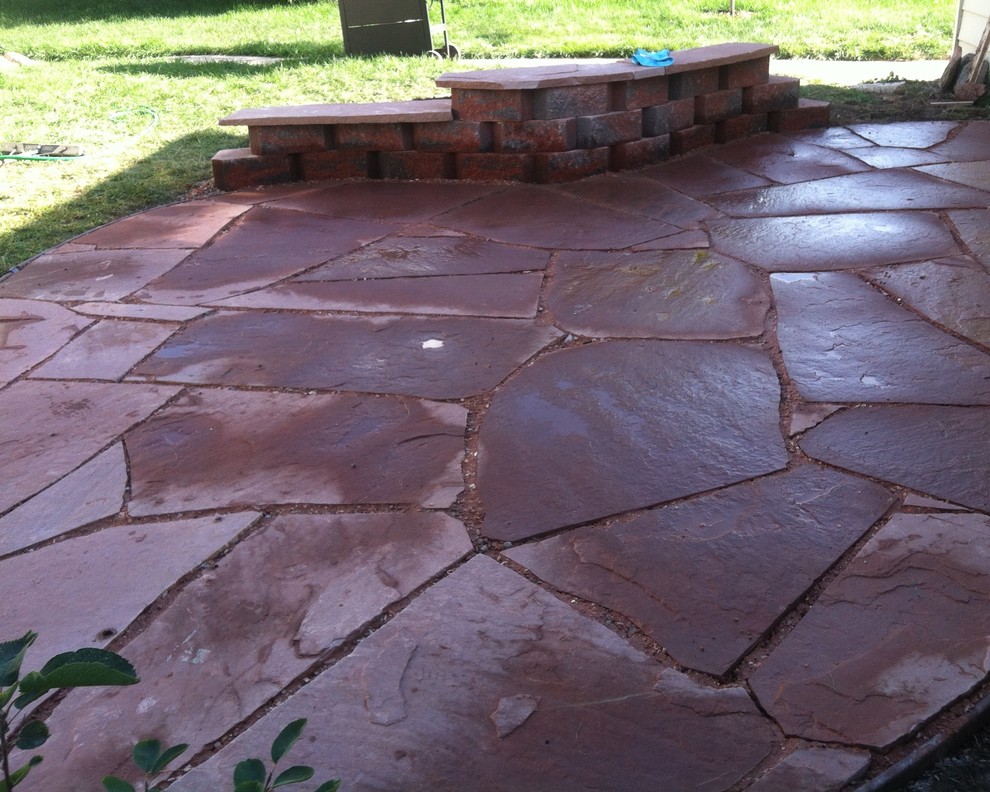 Patio - rustic patio idea in Denver