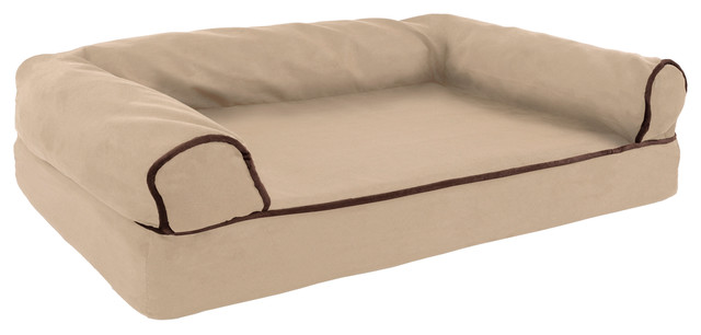Orthopedic Pet Sofa Bed 30x20 5x7 5 Tan By Petmaker Contemporary Dog Beds By Dcg Wholesale
