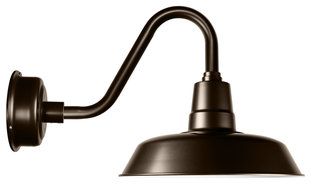 Cocoweb 22 Oldage LED Wall Light with Victorian Arm and Chain in Black 